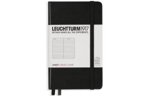 NOTEBOOK LEUCHTTURM POCKET A6 HARDCOVER RULED BLACK